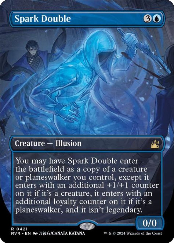 Does spark double copy mana cost?