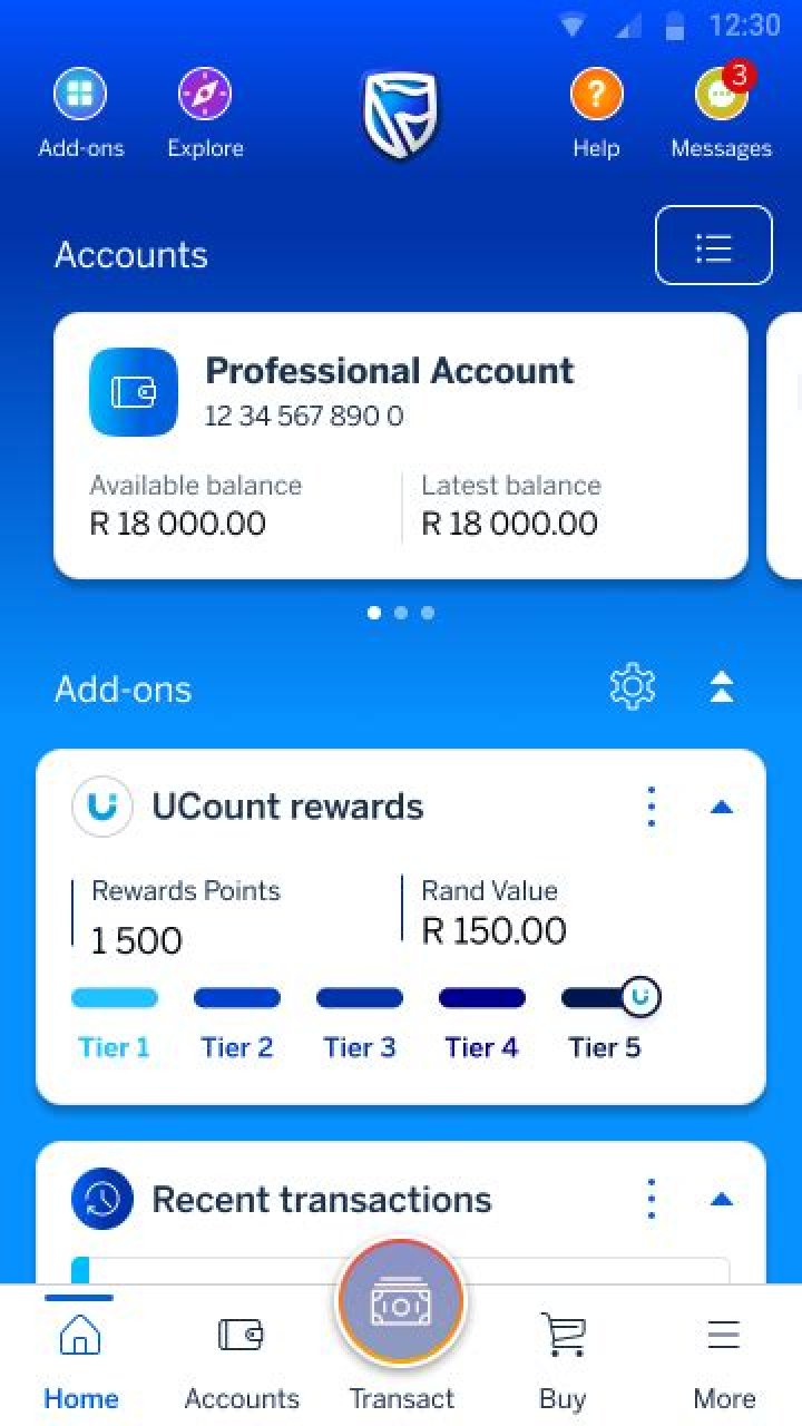 Does Standard Bank have a global account?