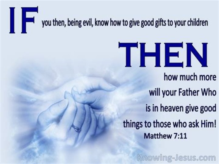 Does the Bible say God bless the child that has his own?