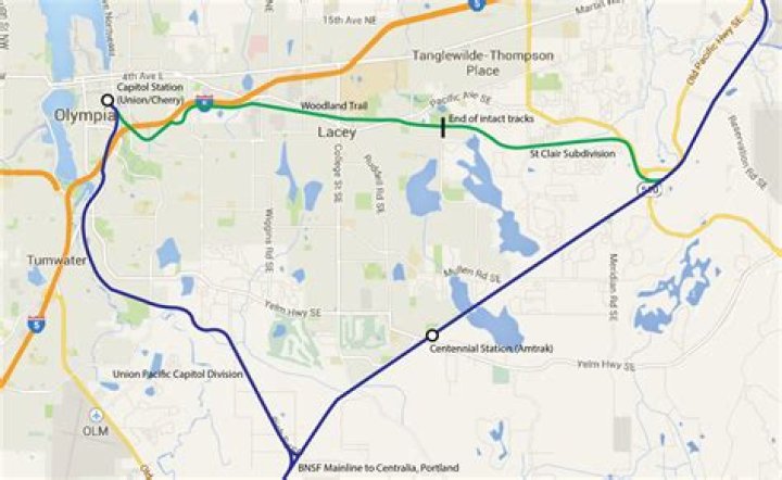 Does the Sounder train go to Olympia?
