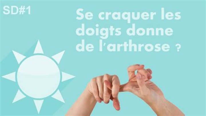 Est-ce que craquer ses doigts donne de l'arthrose ?