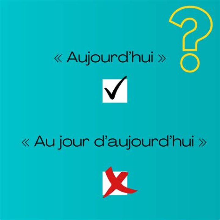 Est-ce que l'on peut dire au jour d'aujourd'hui ?