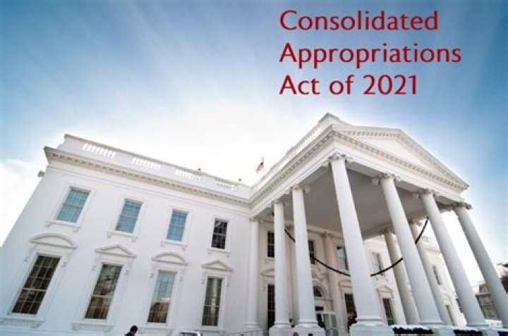 Has Consolidated Appropriations Act of 2021 passed?