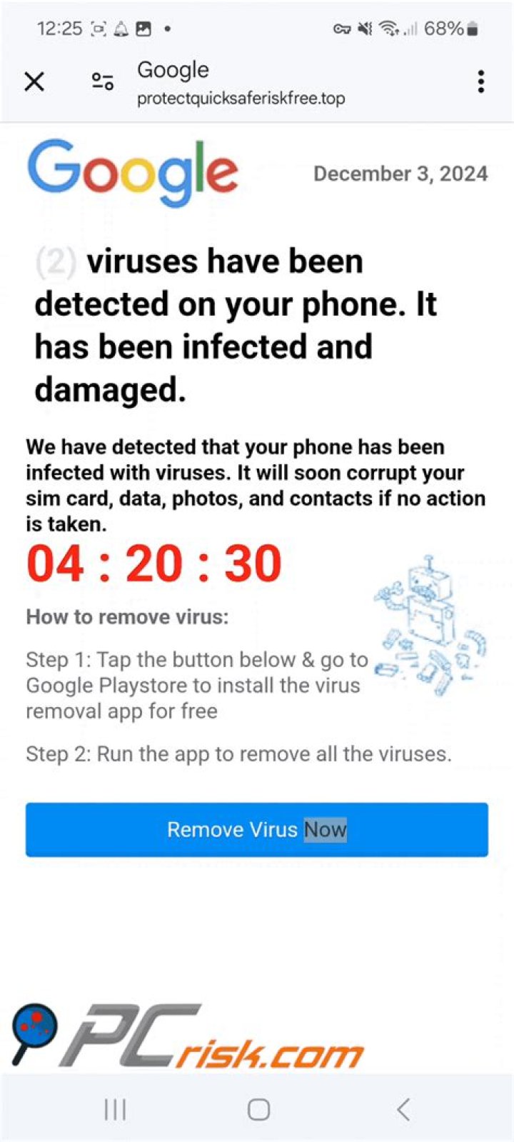 Have been detected meaning?