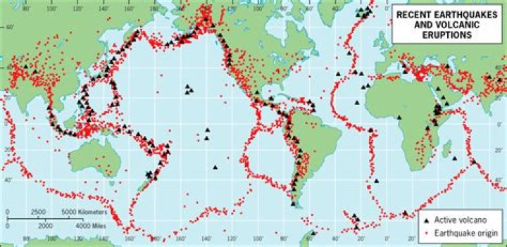 How are earthquakes and volcanoes different?