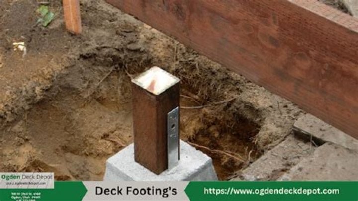 How big do deck footings need to be?