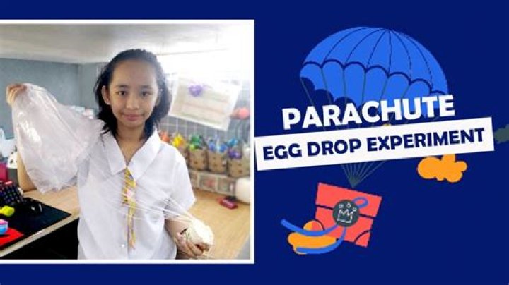 How big should a parachute be for an egg?