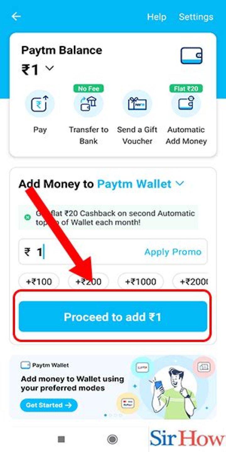 How can I add money in Paytm without my debit card?