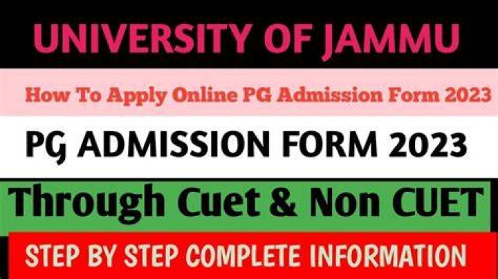 How can I apply for PG in Jammu?
