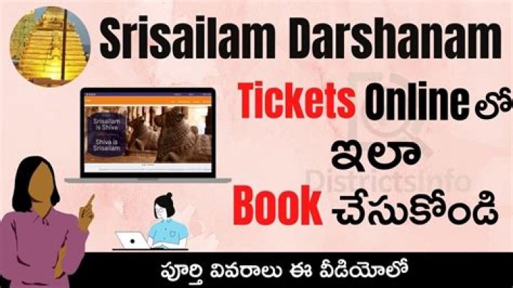 How can I book darshan ticket in Srisailam?