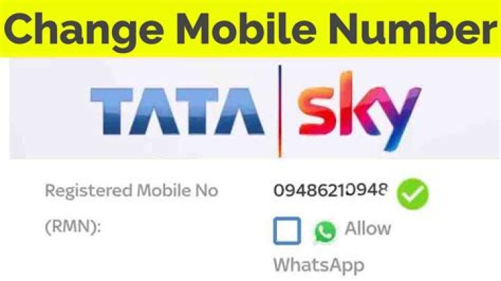 How can I change my Tata Sky registered number?