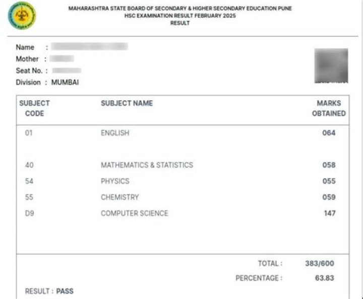 How can I check my 12th result in Maharashtra 2019?