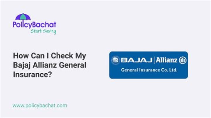 How can I check my Bajaj Allianz General Insurance?
