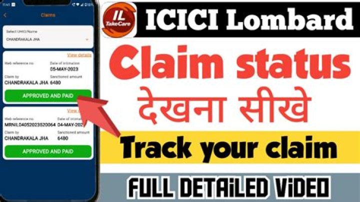 How can I check my Icici Lombard claim status?