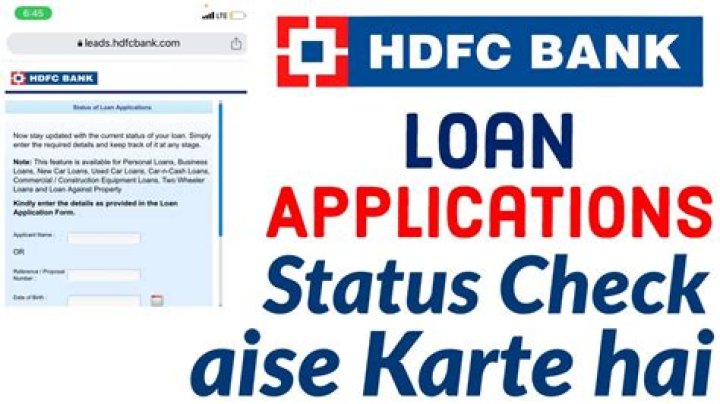 How can I check my loan account in HDFC?