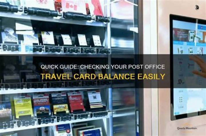 How can I check my post office balance?