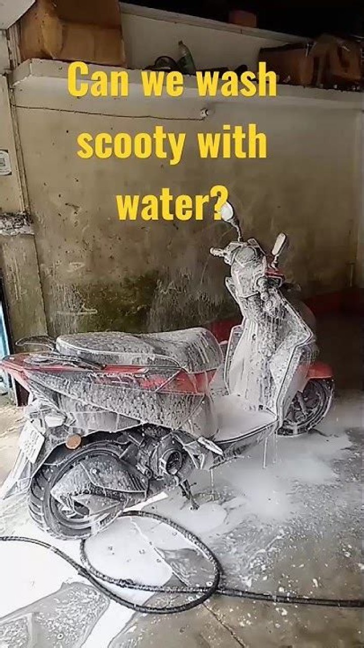 How can I clean my scooter at home?