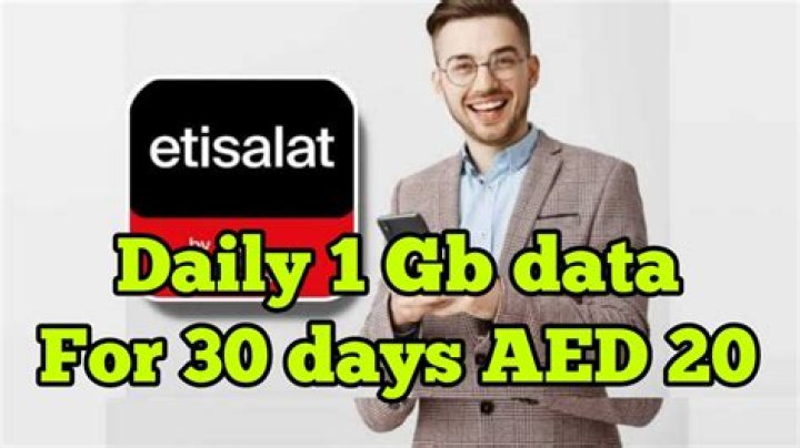 How can I get 1gb data on Etisalat?