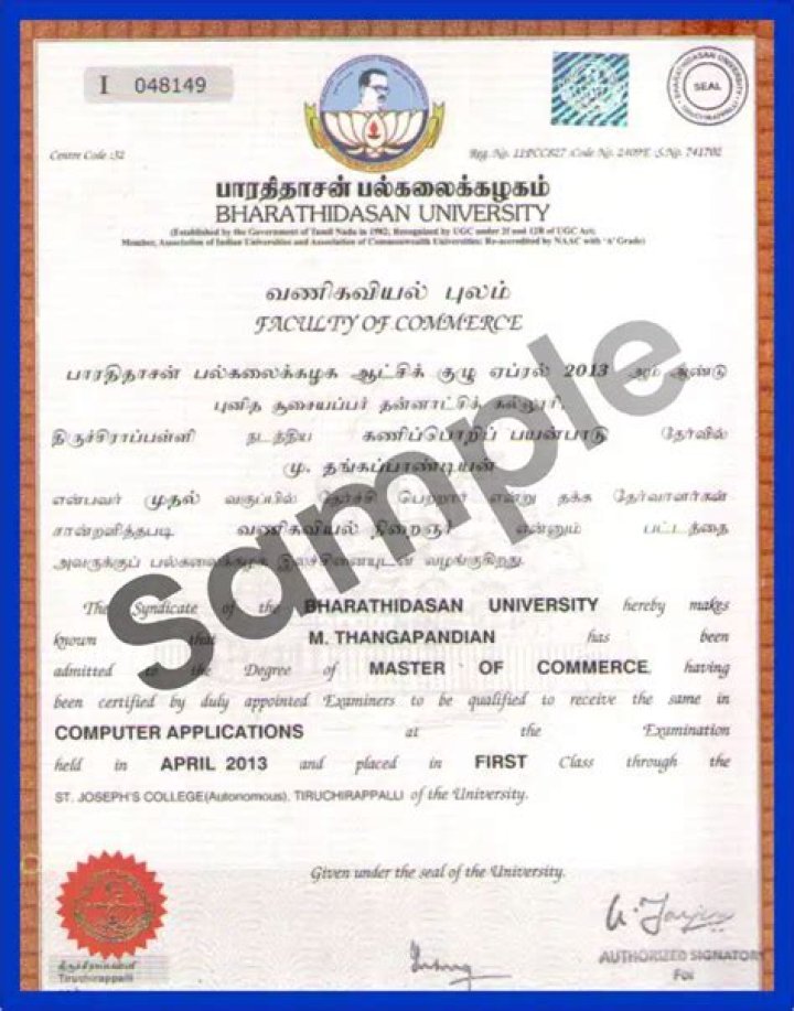 How can I get bharathidasan University genuineness certificate?