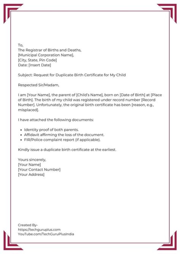 How can I get duplicate birth certificate?
