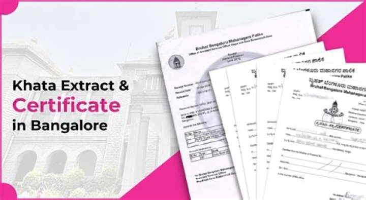 How can I get Khata certificate in Bangalore?