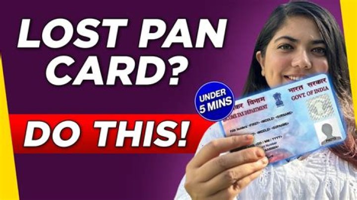 How can I get new PAN card if old one is lost?