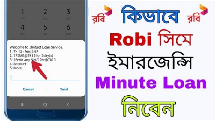 How can I get Robi minute Loan?
