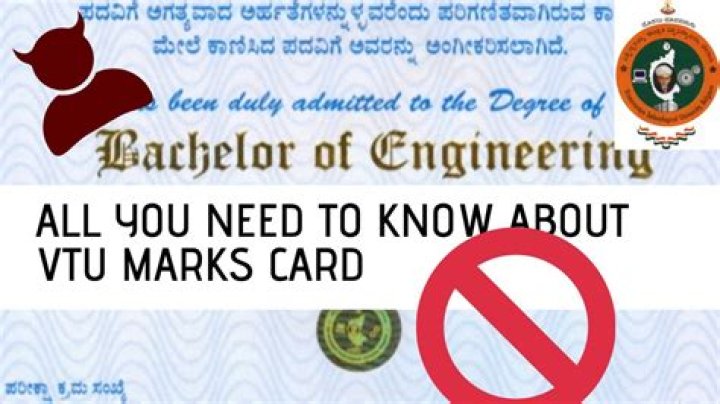 How can I get VTU marks card?