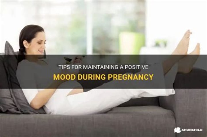 How can I improve my mood during pregnancy?