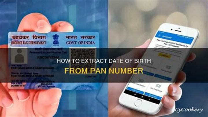 How can I know my date of birth from PAN number?