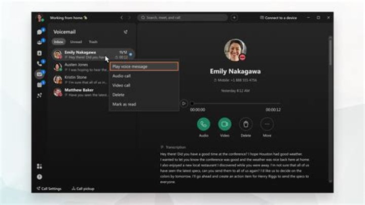 How can I listen to my voicemail?