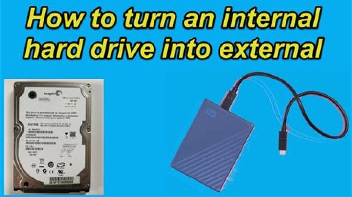 How can I make my internal hard drive external?