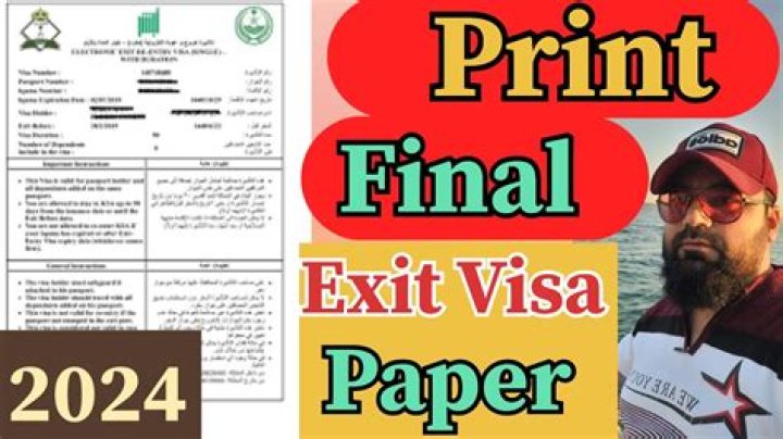 How can I print final exit paper in Saudi Arabia?