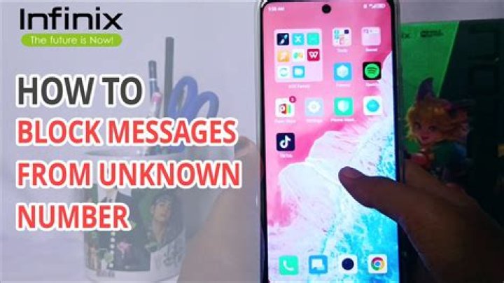 How can I read block messages on my infinix phone?