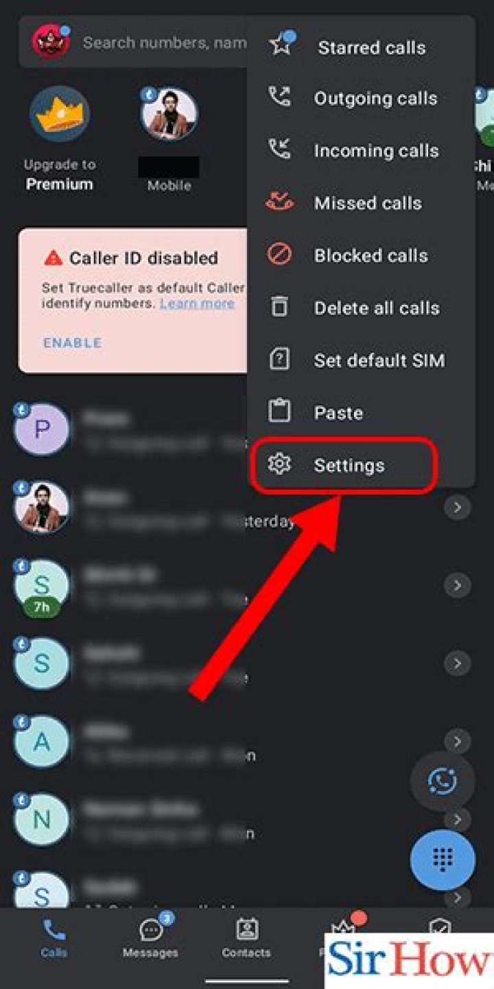 How can I remove last seen from true caller?