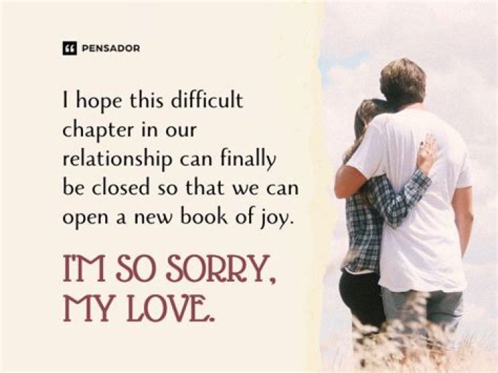 How can I say sorry to my love?