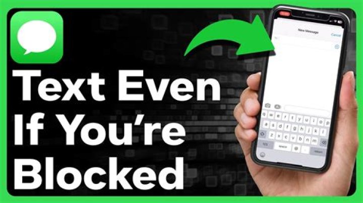 How can I send a message to someone who blocked me on line?