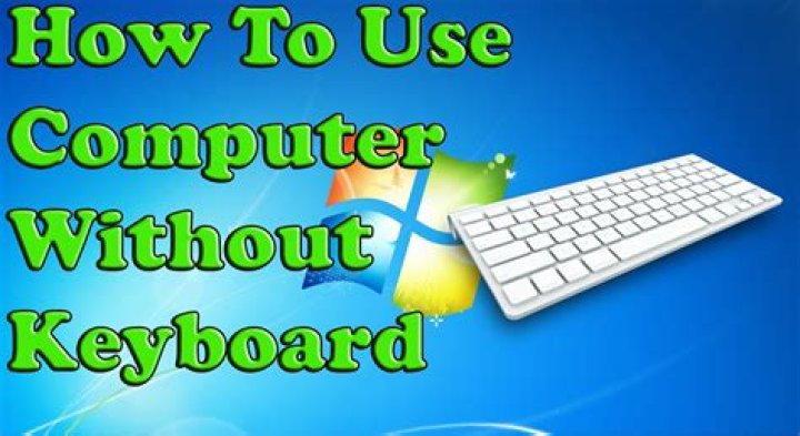 How can I use computer without keyboard?