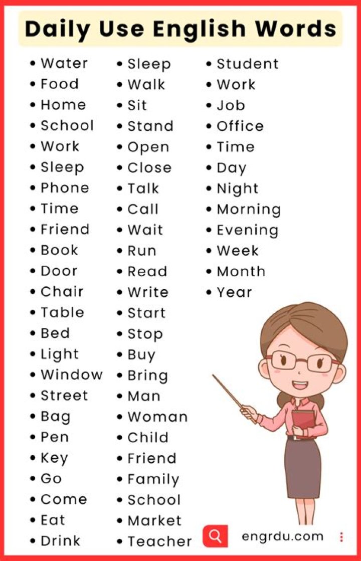 How can I use daily words in English?