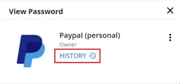 How can I view my password history?