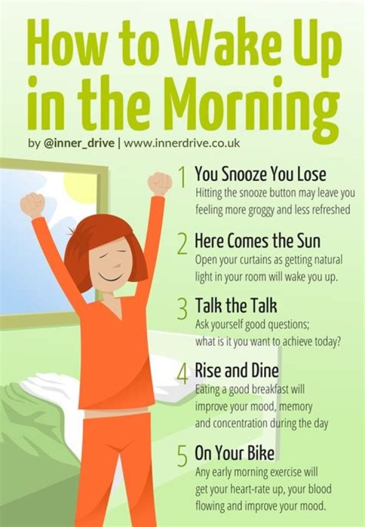 How can I wake myself up early for school?