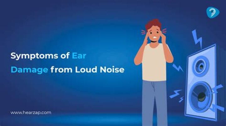 How can loud sounds damage the ear?