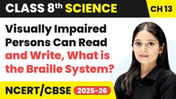 How can visually challenged persons read and write?