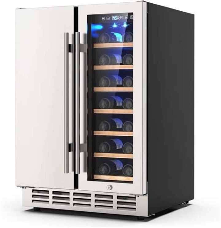 How cold is a wine cooler?