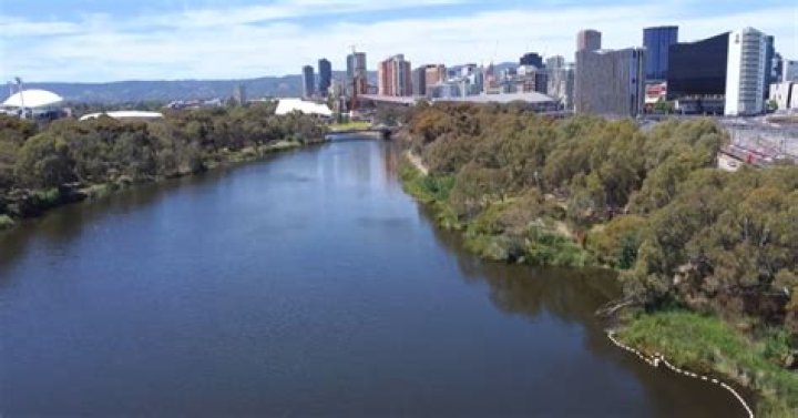 How deep is the Port River Adelaide?