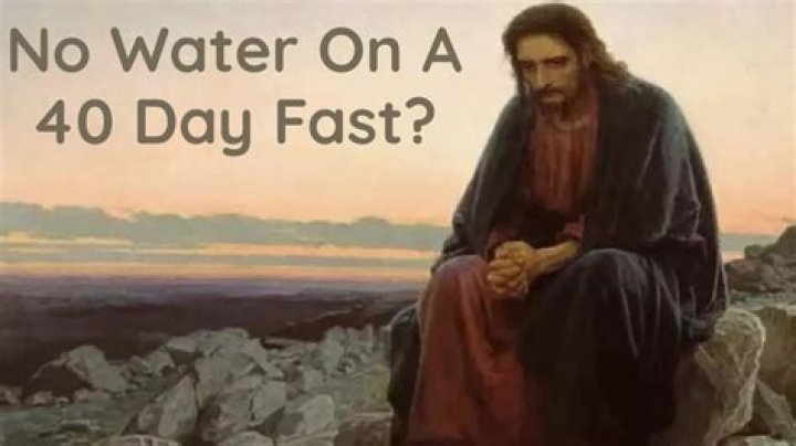 How did Jesus survive a 40 day fast?