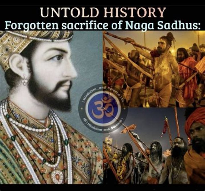 How did Naga Sadhus defeat Aurangzeb?