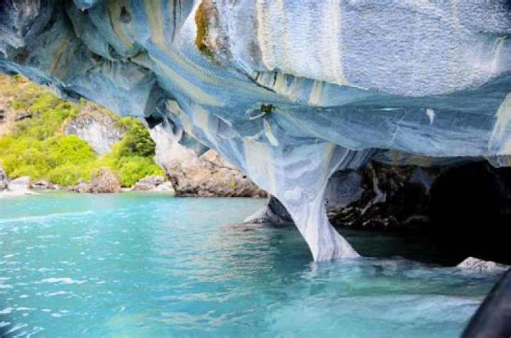 How did the marble caves form?