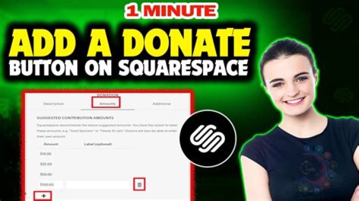 How do I add a donate button to squarespace?