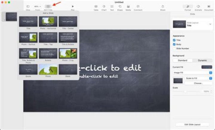 How do I add a hyperlink to Keynote on IPAD?